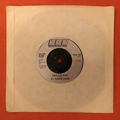 St. Philips Choir- Sing For Ever- Light The Candles- BBC Records 7  1987