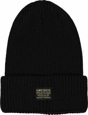 Element Mens Fundamental All Black Beanie - Main Image