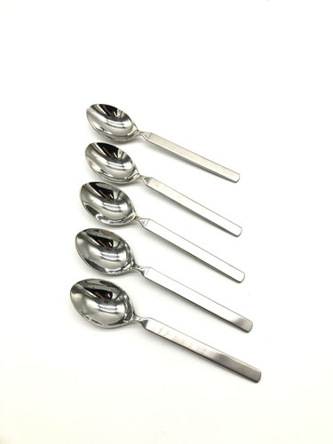 Alessi Tafellöffel Set Dry Edelstahl 19cm Castiglioni Design Glänzend Mattiert - Bild 3 von 5