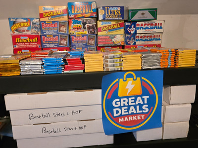 Great Lot 100+ Unopened Vintage Baseball Cards + HOF and Star Cards Bonus