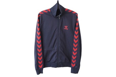 Vintage HUMMEL Track Jacket Size L blue sleeve logo sport style 00s