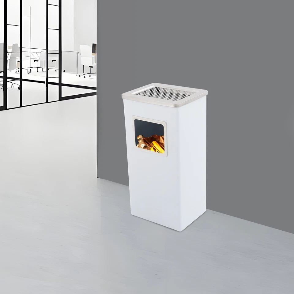 31cm x25cm x61cm Trash Can Garbage Can, Indoor&Outdoor Trash Can white - Image 3 of 4