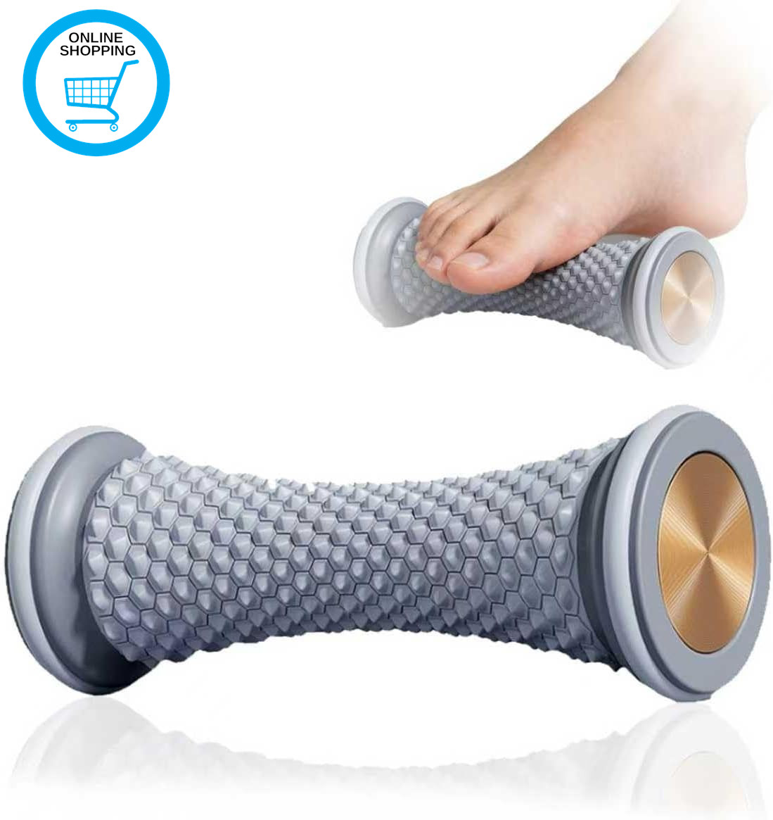 Plantar Fasciitis Massager, Foot Massage Roller, Arch and Heel Pain Relief, Port