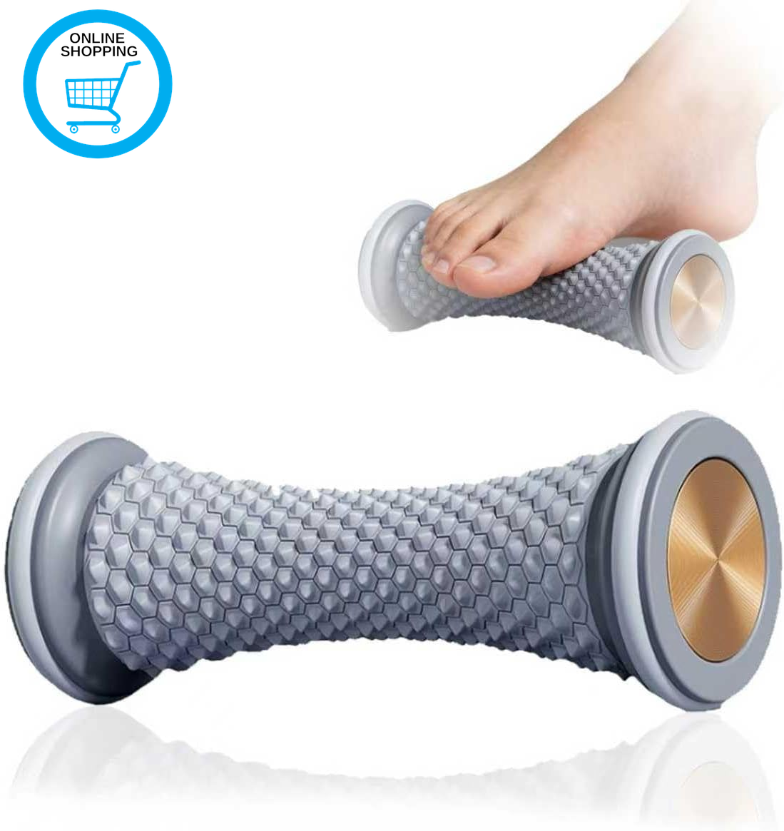 Plantar Fasciitis Massager, Foot Massage Roller, Arch and Heel Pain Relief, Port