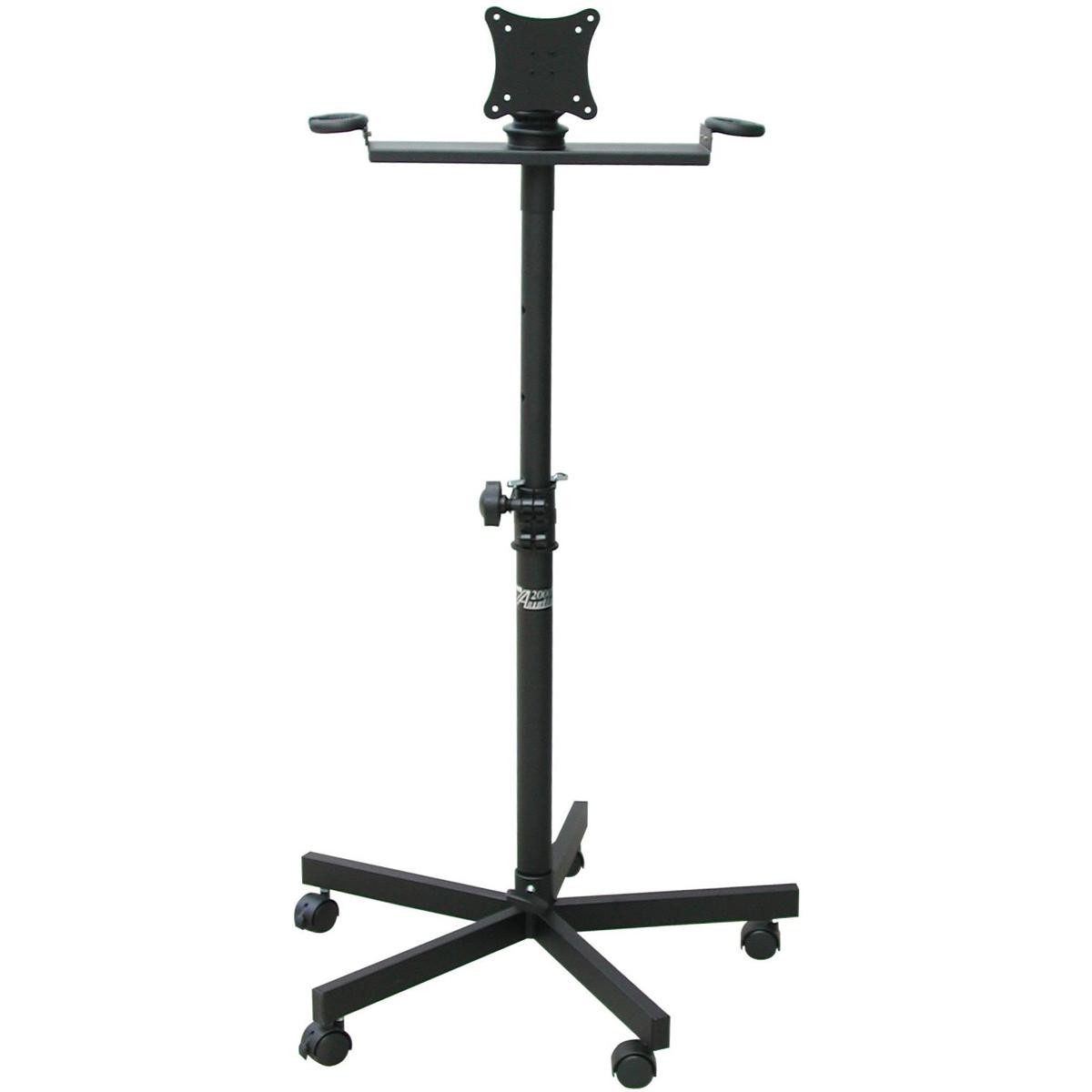 With 5 Legs And Casters For Flat Panel Tv/monitor, Bla