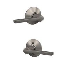 Passage Door Lever Latitude Satin Nickel Schlage Hall Closet Lock