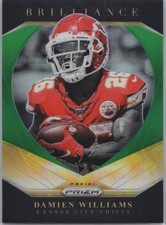 2020 Panini Prizm #2 Damien Williams Brilliance Prizms Green Kansas City Chiefs