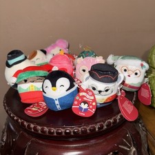 Lot of 11 Squishmallows Micromallows Christmas Holiday Mini Plush 2.5  