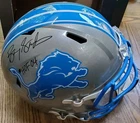 NICE Autographed Lions Barry Sanders F/S Speed Rep Full Size Helmet Schwartz HOF