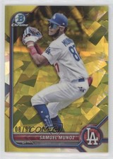 2022 Bowman Chrome Draft Sapphire Edition Yellow 8/99 Samuel Munoz #BDC-63 09an