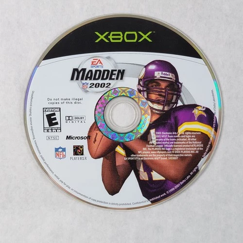 Madden NFL 2002 - Loose Microsoft Original Xbox Disc