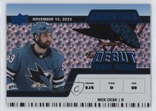 2022 Credentials Debut Ticket Access Horizontal Blue 26/99 Nick Cicek #132 0nr3