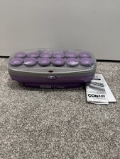 Conair Ion Shine Heated Hot Rollers Curlers 12 Jumbo Rollers Clips