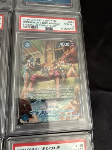 Donquixote Doflamingo SP (Special Alt Art) OP01-073 One Piece English ‘24 PSA 10