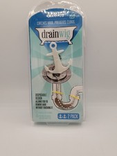AS SEEN ON TV DRAIN WIG 2 PACK CATCHES HAIR AND PREVENTS CLOGS - BRAND NEW