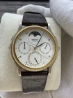 Vintage SEIKO MOONPHASE Watch 7F39-6029. Dual Time - WORKING