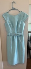 Alfred Sung , Cap Sleeve Cocktail Dress Size 6 , Blue Mist