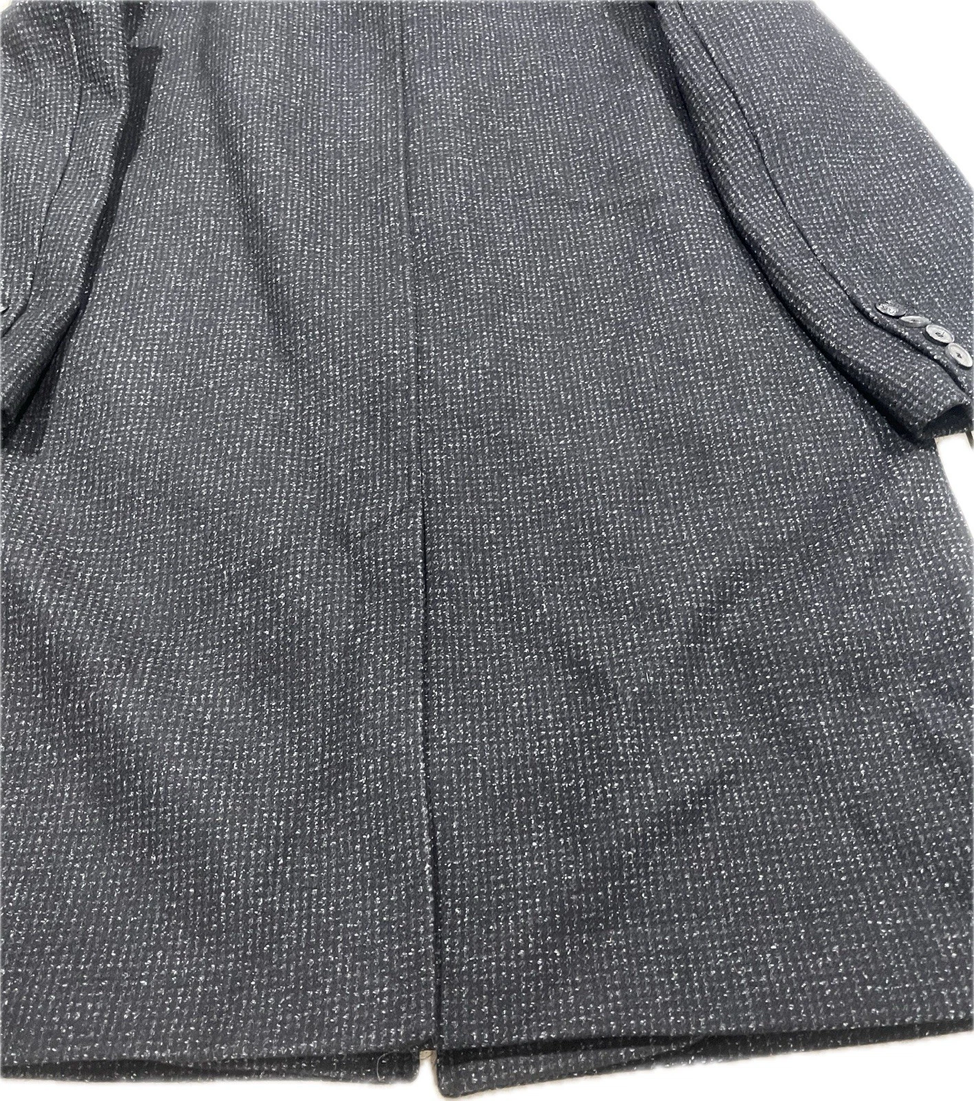 THE KOOPLES MEN’S ELEGANT WOOL BLEND COAT BLACK SPACKLE GRAY SIZE S NWT  $745 image 10