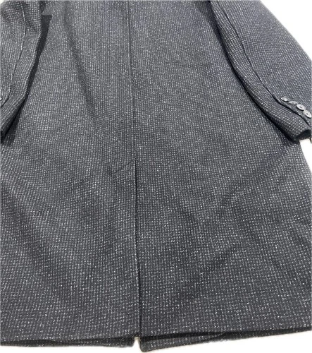 THE KOOPLES MEN’S ELEGANT WOOL BLEND COAT BLACK SPACKLE GRAY SIZE S NWT  $745 image 10