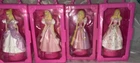 VTG`98 LOT 4  Mattel /Tara Toy 2 Barbie Princesses Ink Stampers in Trunk Case