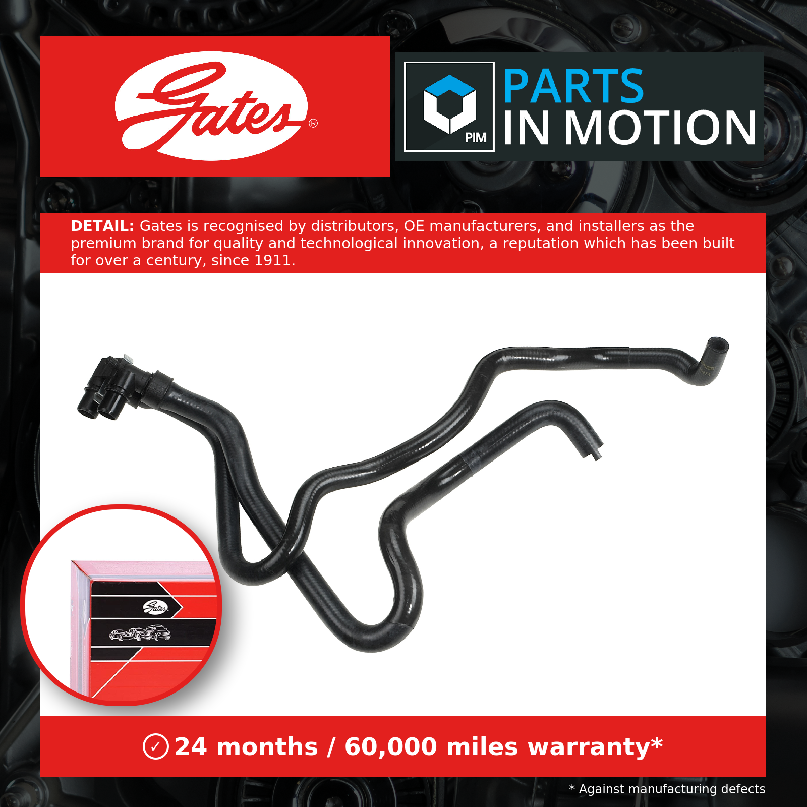 Fits GATES GAT02-1842 Heater Hose GAT02-1842 Heater hose (18,5mm) fits: CITROEN - Image 12