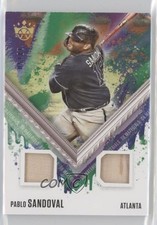 2021 Panini Diamond Kings DK Materials Holo Gold /50 Pablo Sandoval #DKM-PA 4z8