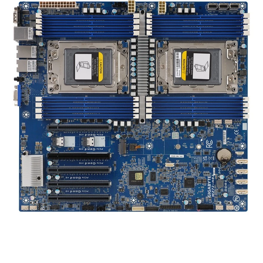 GIGABYTE MZ72-HB2 Socket SP3 DDR4 1 * M.2 E-ATX Server Motherboard - Image 3 of 4
