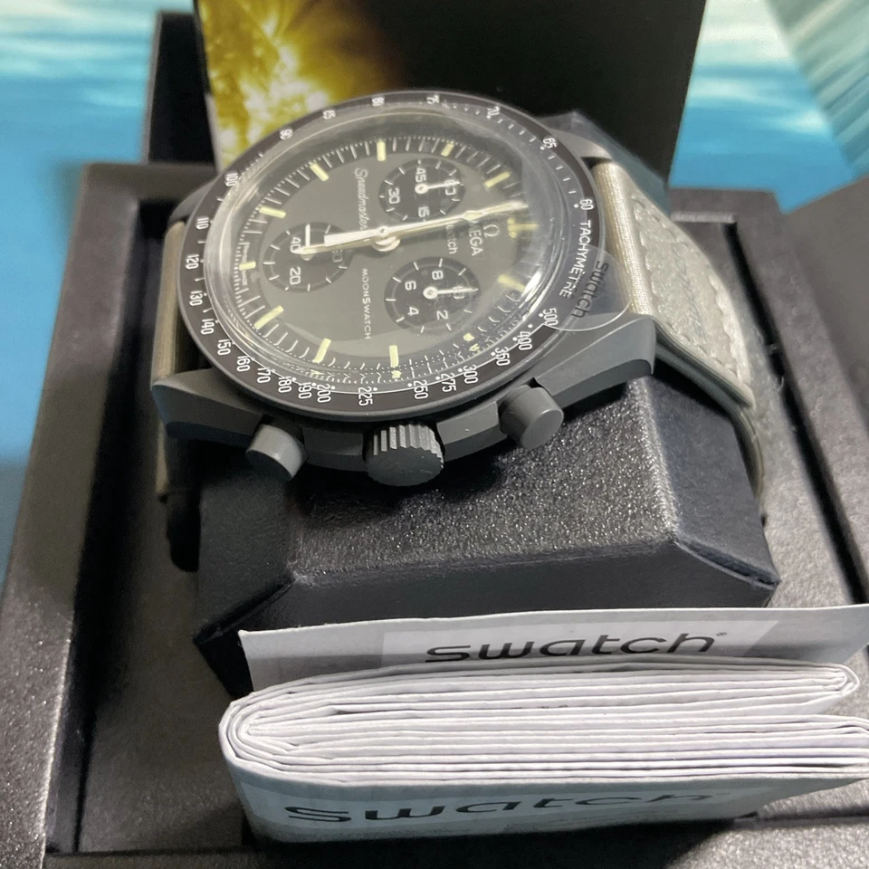 Omega X Swatch Moonswatch Mission To Mercury Watch -Authentic- With Receipt - Image 3 of 4