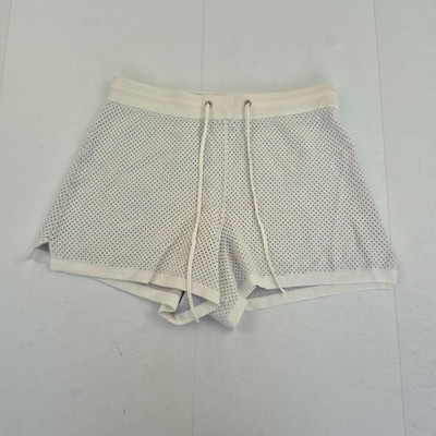 Oysho Shorts Medium 12 14 weiß Damen Kordelzug Netz