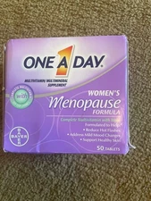 One-A-Day Women's Menopause Formula Multivitamin 50 Tabs Exp 4/27 Box Damage