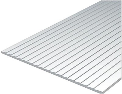 Evergreen Plastic Sheet Lap Siding, 1.0mm Thickness, 2.5mm Width, 70mm Width, EG