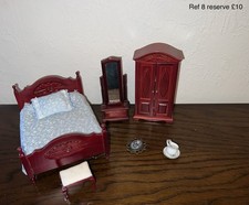 Dolls House Furniture Bundle. 1/12 Scale Bedroom Set. (ref 8)