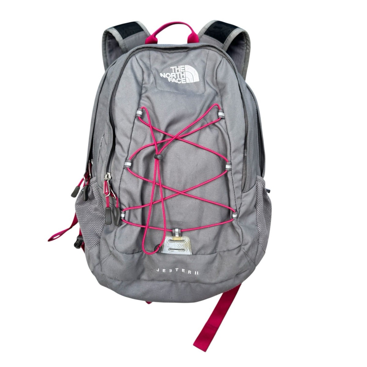 The North Face Jester II Flex Vent Backpack Gray Pink Hiking