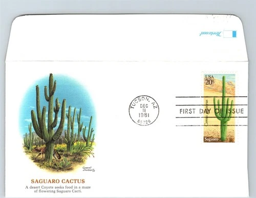 S07-1882, SAGUARO CACTUS, *FLEETWOOD FIRST DAY COVER