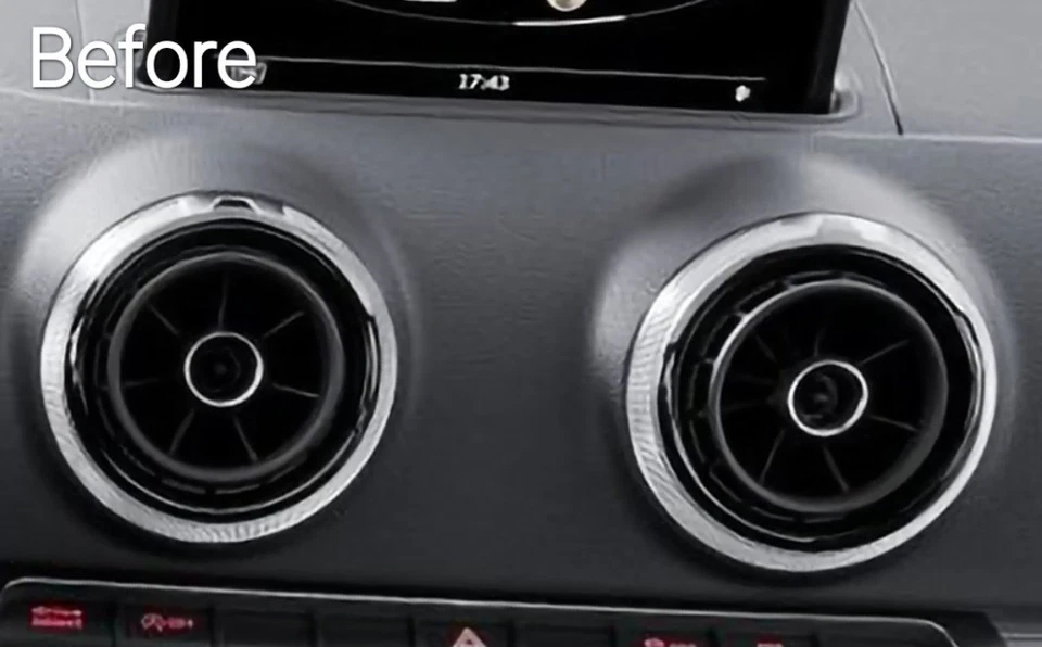 Anillos de ventilación de aire azules para Audi A3 S3 RS3 8v para A3/S3/RS3 2012-20 Foto 4 de 4