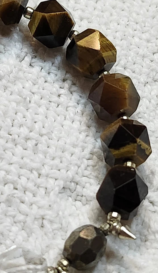 Kendra Scott Sadie 弹力手链老虎眼金石英 — 第 2/4 张图片