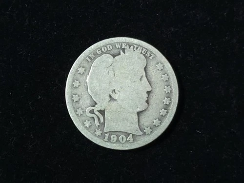 1904-O Barber Silver Quarter About Good-Good 51022