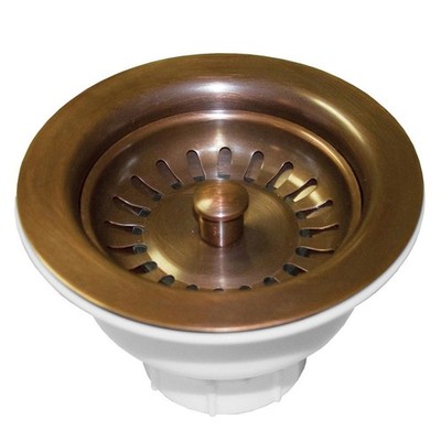 Native Trails DR320-SC 3.5'' Basket Strainer Solid Copper