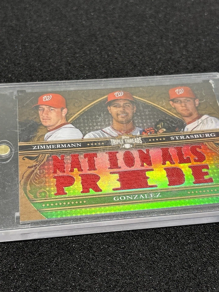 2013 Topps Triple Threads Relic Combos/36 Jordan Zimmermann Stephen Strasburg Foto 2 de 4