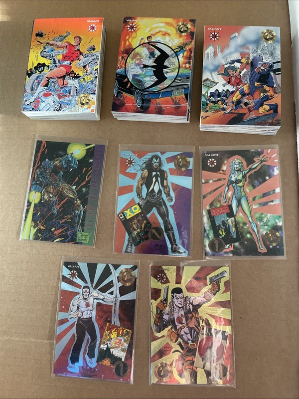 1993 Valiant Upper Deck Series 1 Set Plus 4 Etched Foil Insert Cards And SP 1