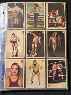 1954-55 Parkhurst Wrestling Complete Set (75)