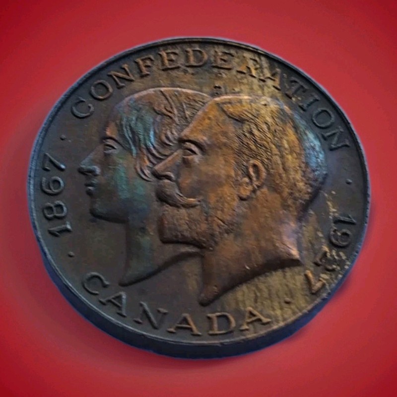 1927 Canada Confederation 60th Anniversary Commemorative Medal -TM1666