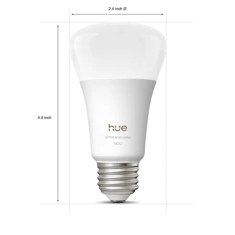 Philips Hue White & Color Ambiance 1100lm LED Smart Bulb E26 2-Pack New Sealed - Image 3 of 4