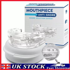 GENUINE ANTI SNORING MOUTH GUARD,DEVICE SLEEP AIDE APNEA Adjustable-free cleaner