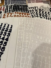 Creative Memories Sticker File Mate with colored tabs + 19 sets of ABCS/123s NLA