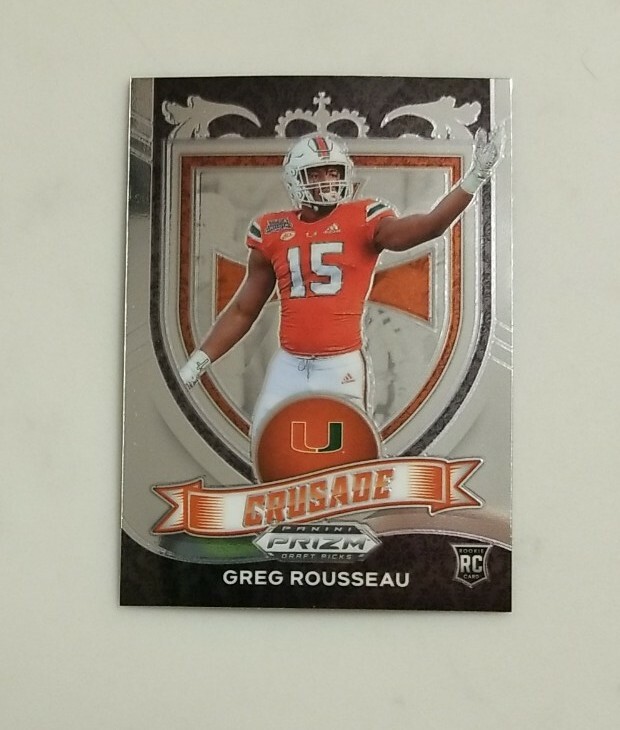 2021 Panini Prizm Draft Picks - Greg Rousseau Crusade Rookie Card #179 - Silver