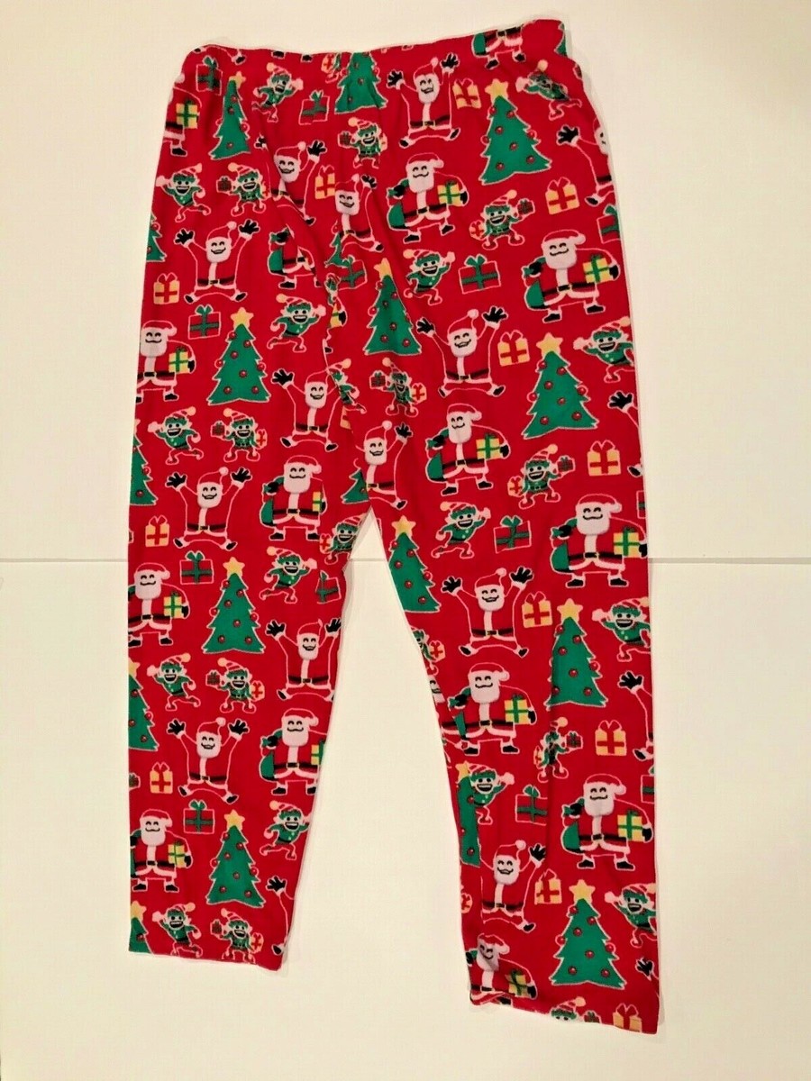 Sleepwear Santa Pj Pants White Christmas Men Pajamas Pants, Santa