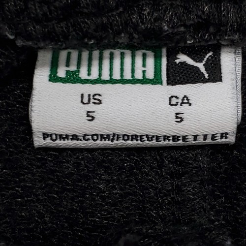 Puma Active Pull On Running Athletic Pants Youth Boys Size 5 Black White - Picture 3 of 8