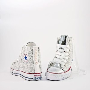 converse all star argentée