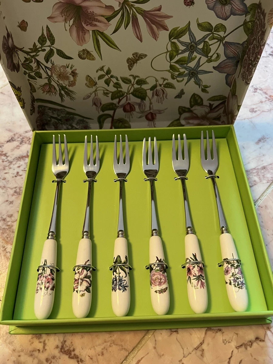 Portmeirion Botanic Garden Pastry Forks Set Of 6 Fasci Garden